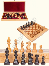 Шахматы "Стаунтон №6, бук", 45 см. С утяжелением